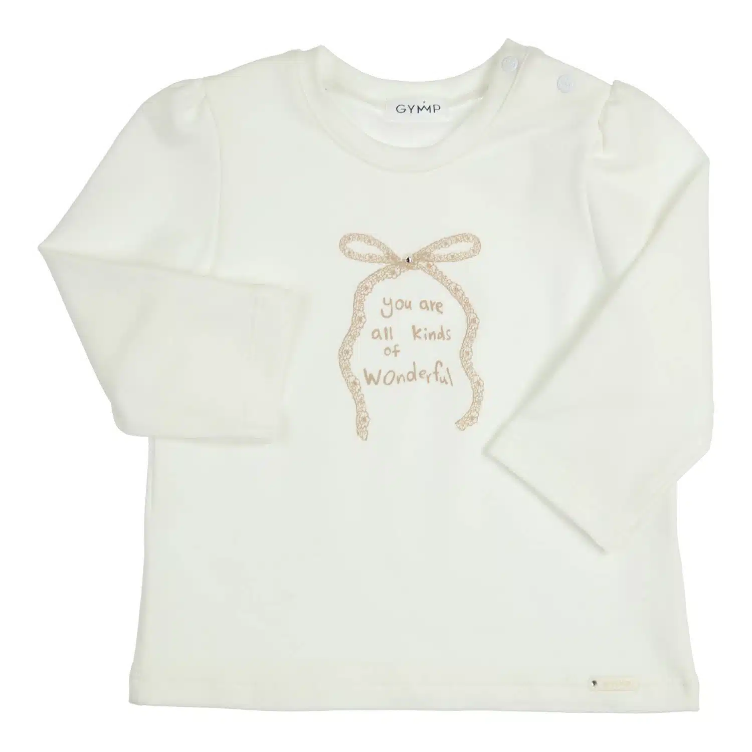 Gymp girl shirt 6771 off white/gold
