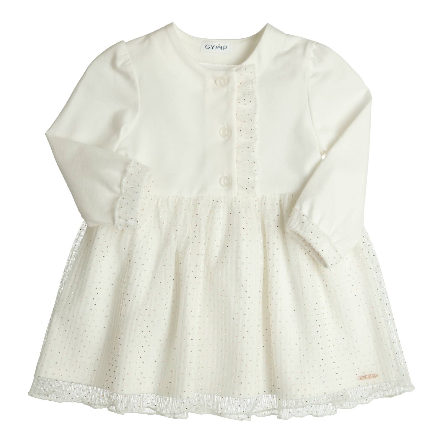 Gymp girl jurkje 6665 off white/gold