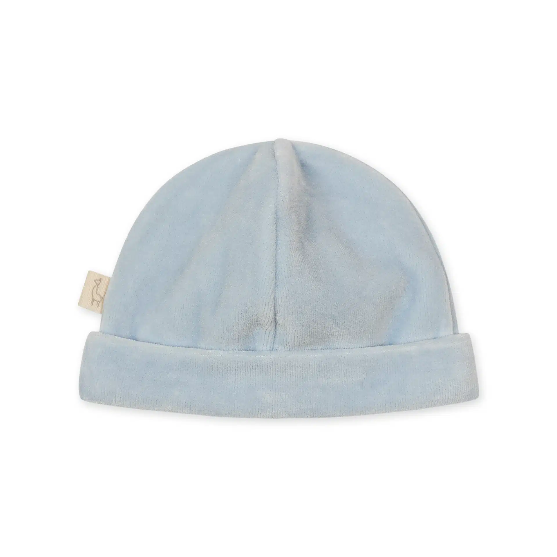 Baby gi basis muts velour pastel blue