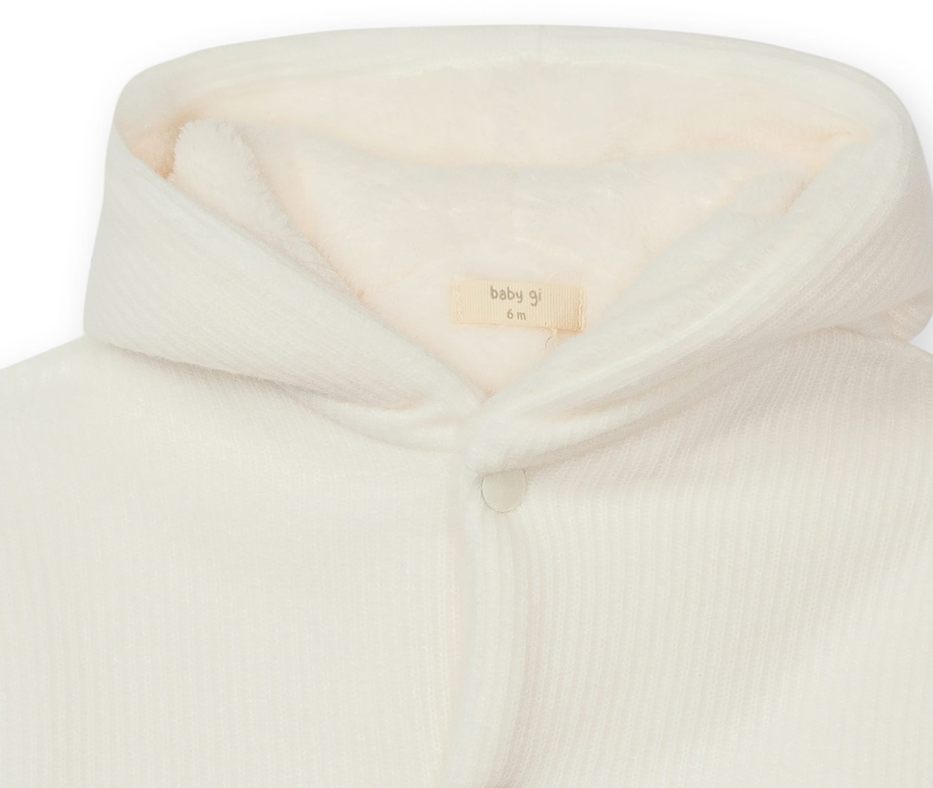 Baby gi jasje rib BGK81 ivory - Afbeelding 2