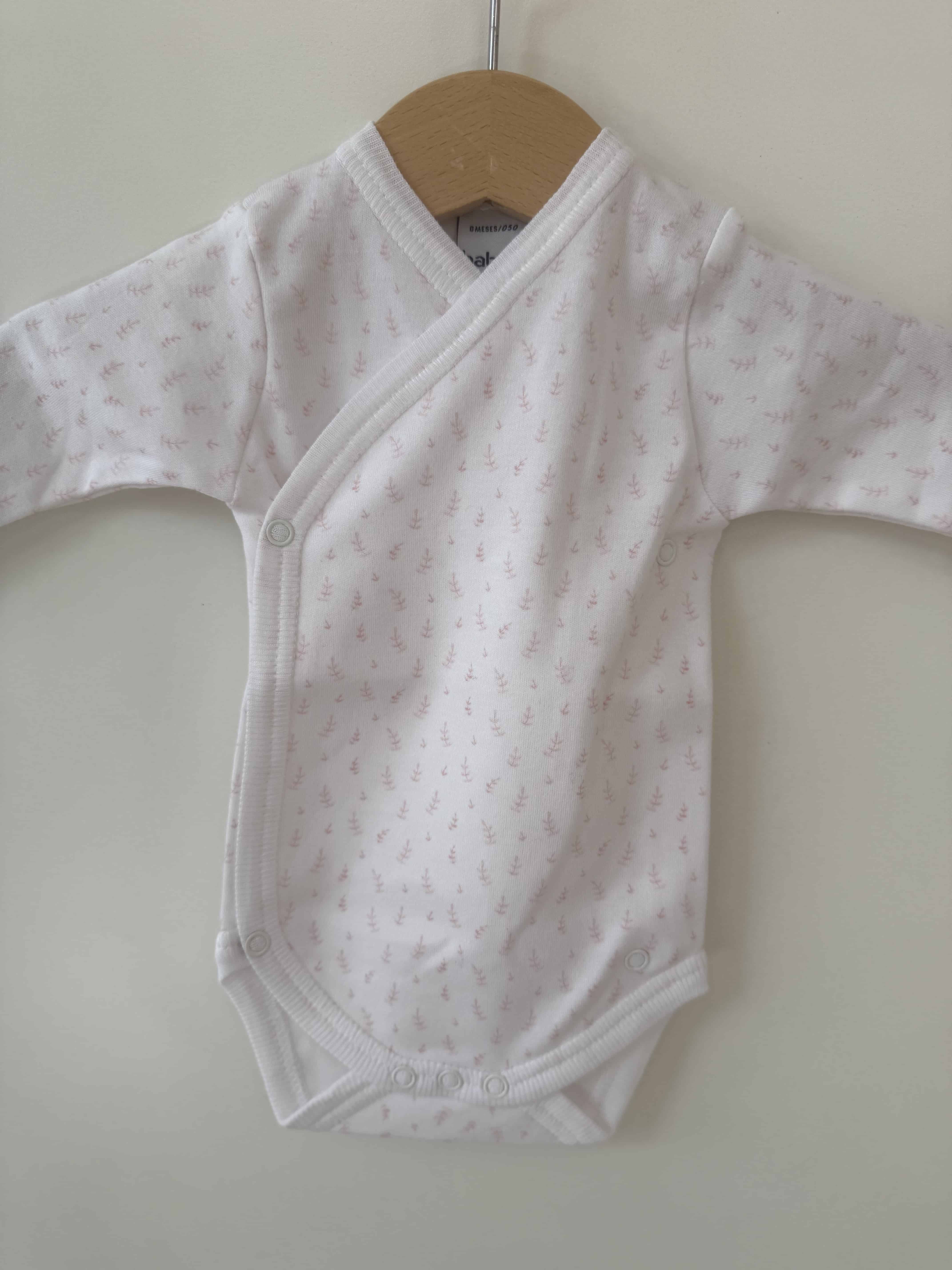 Babidu overslag romper 1234 rosa
