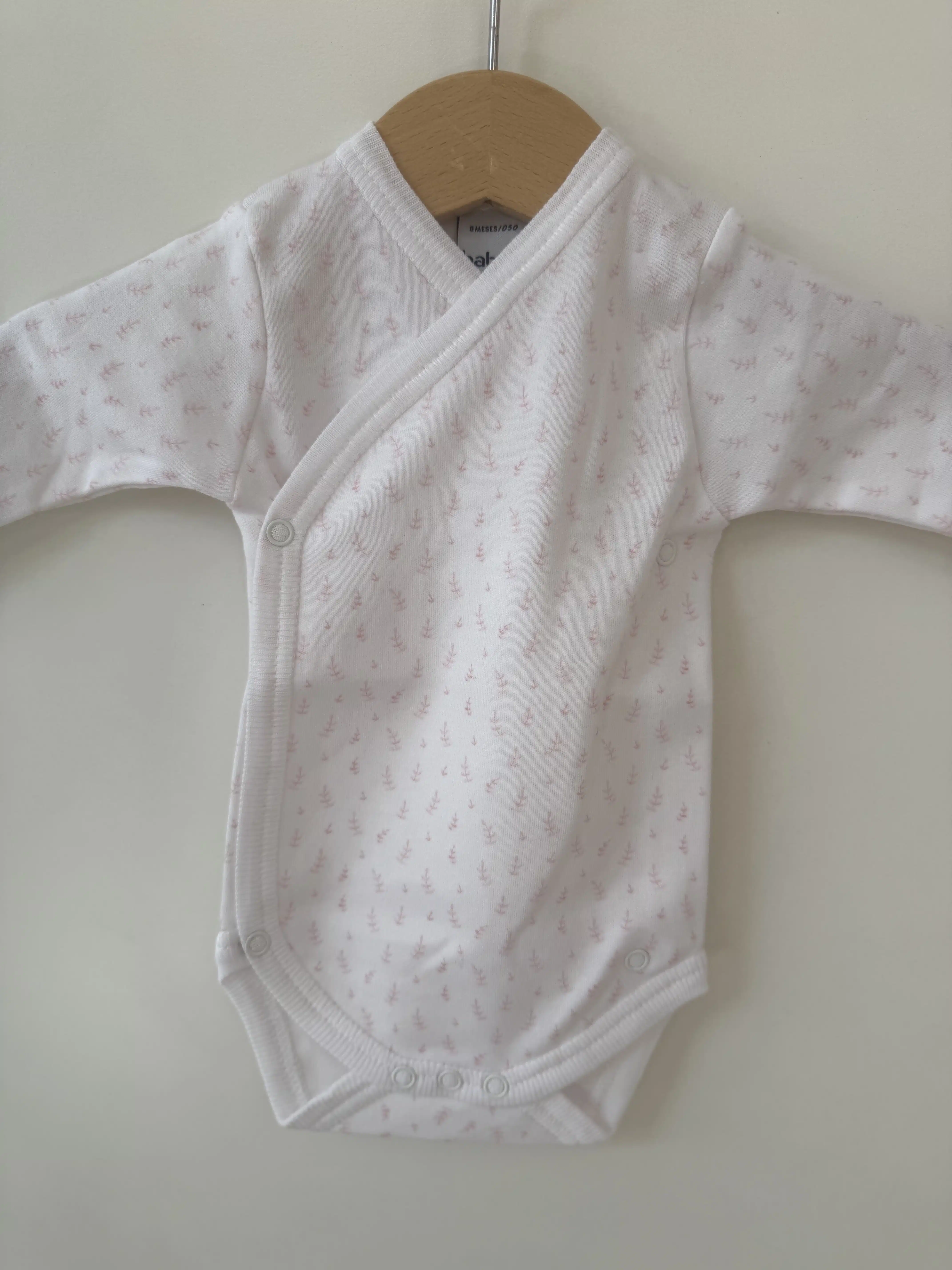 Babidu overslag romper 1234 rosa