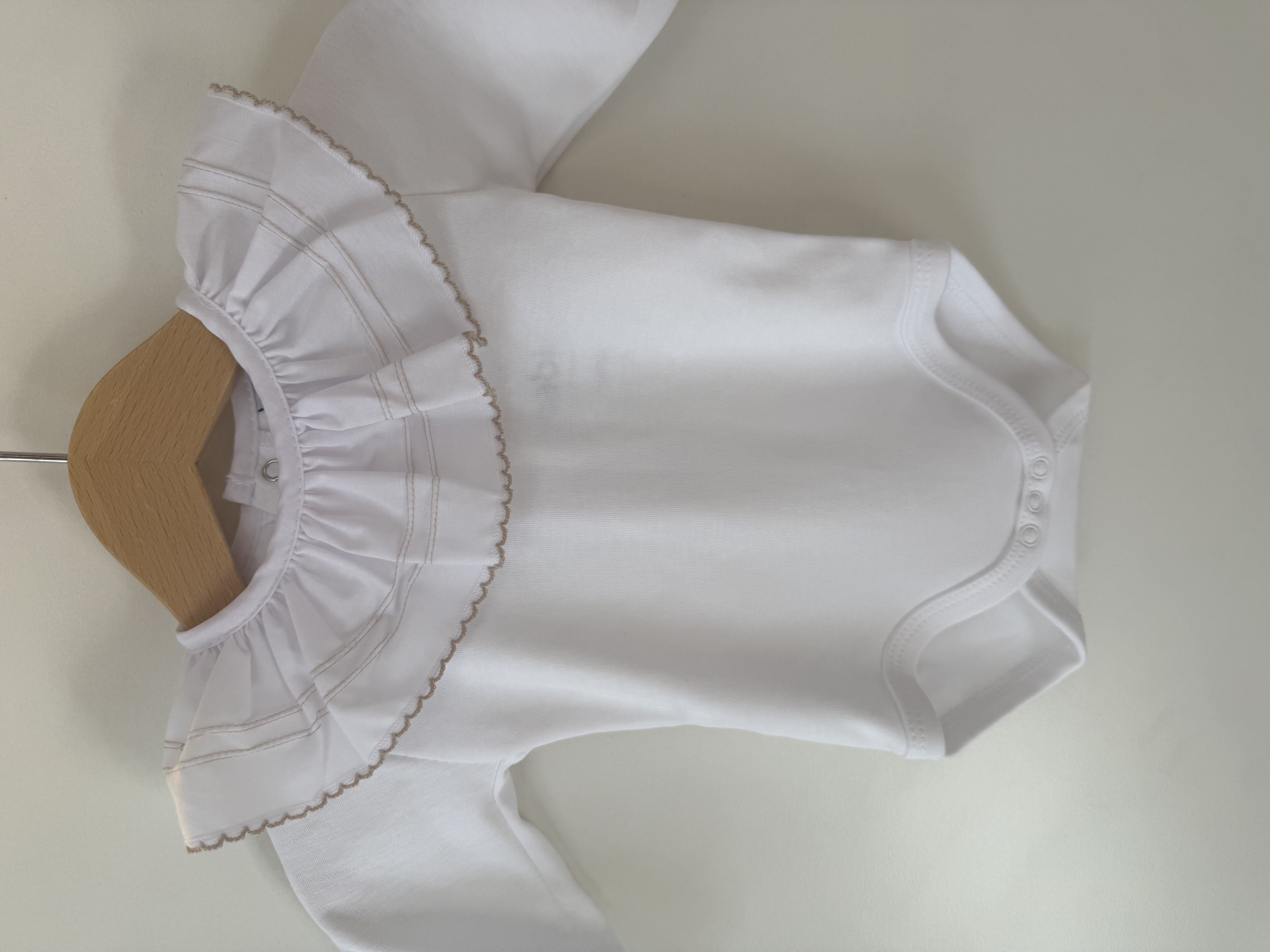 Babidu romper 1173 wit/beige