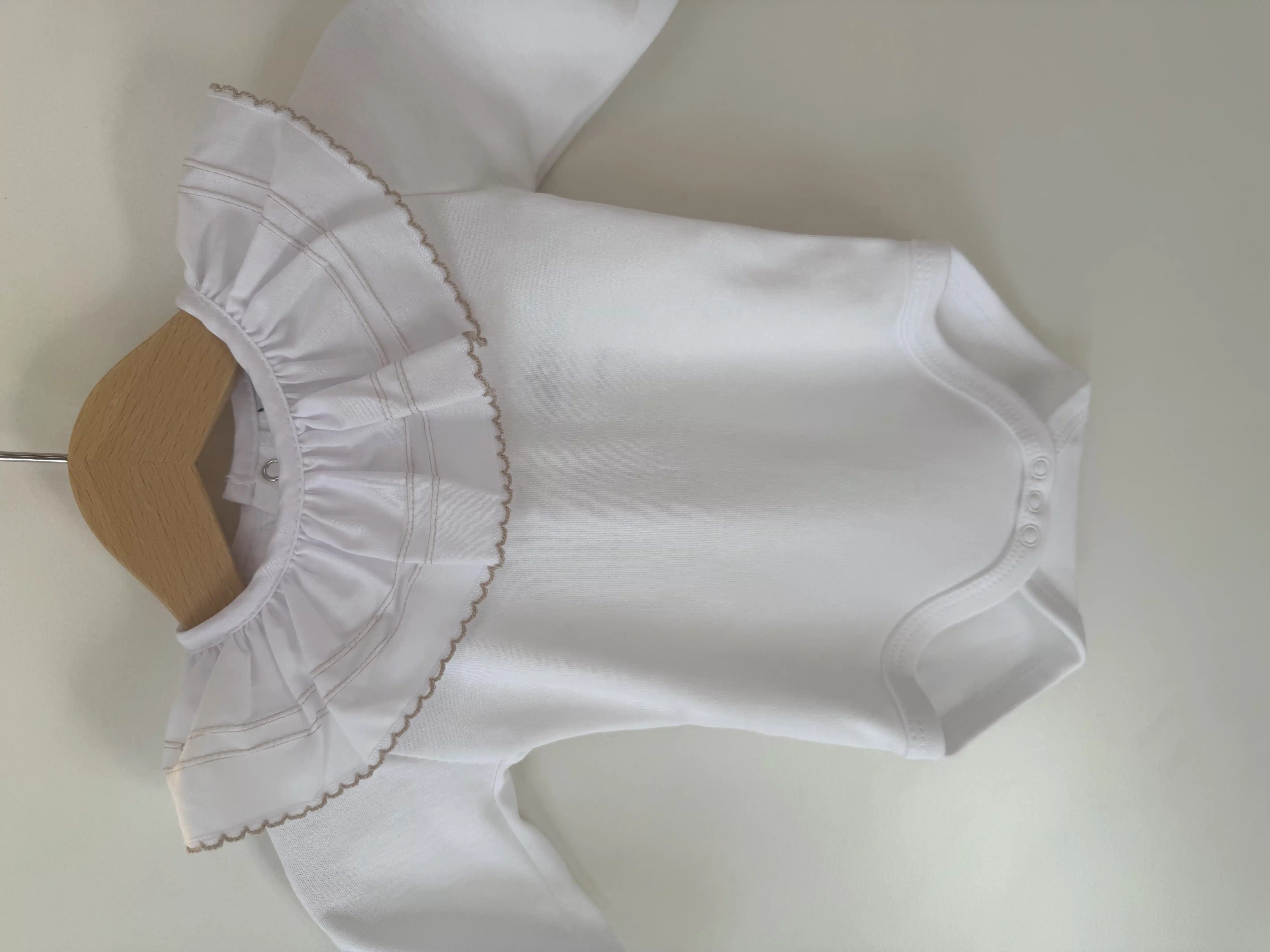Babidu romper 1173 wit/beige