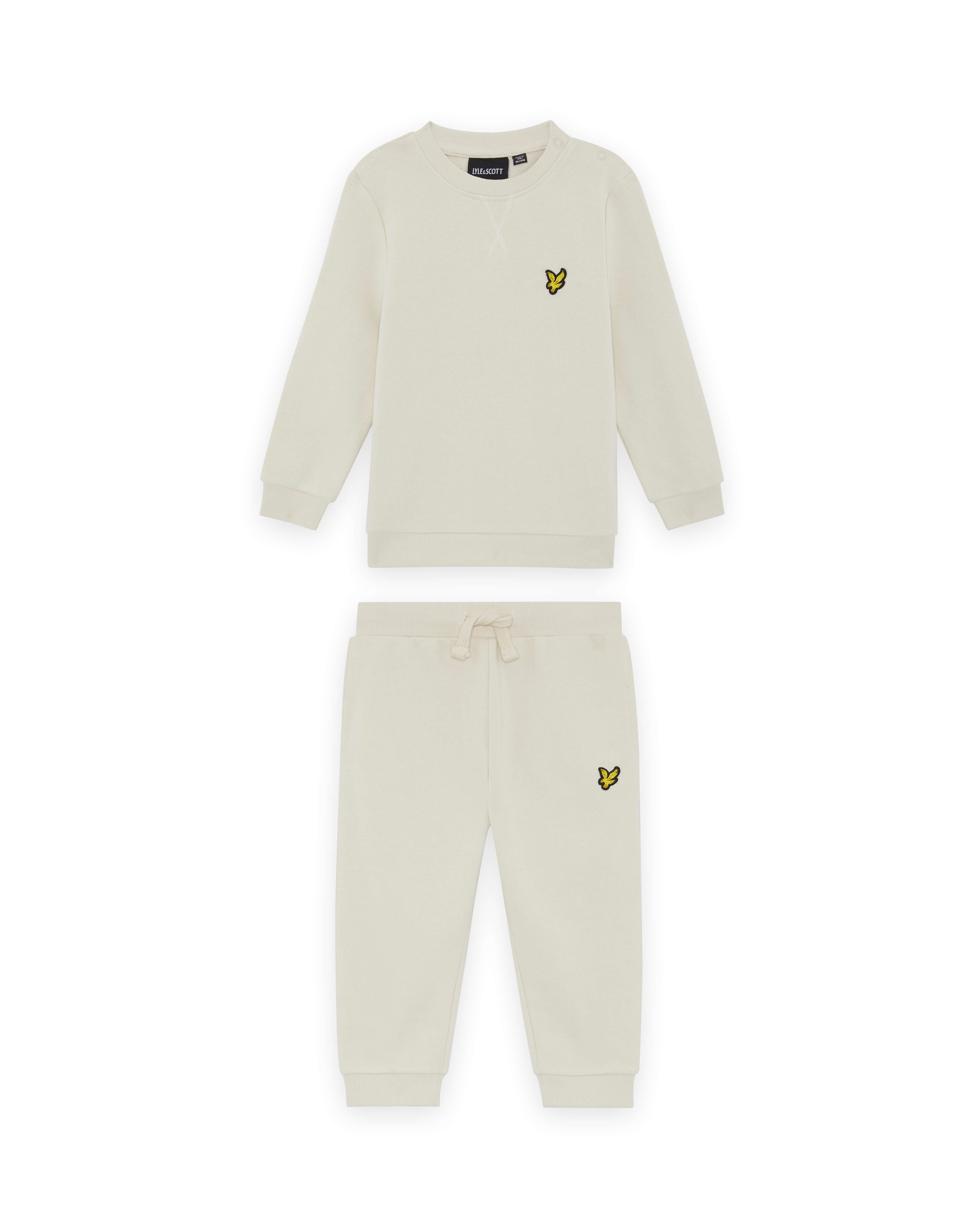 Lyle & Scott baby jogger set putty