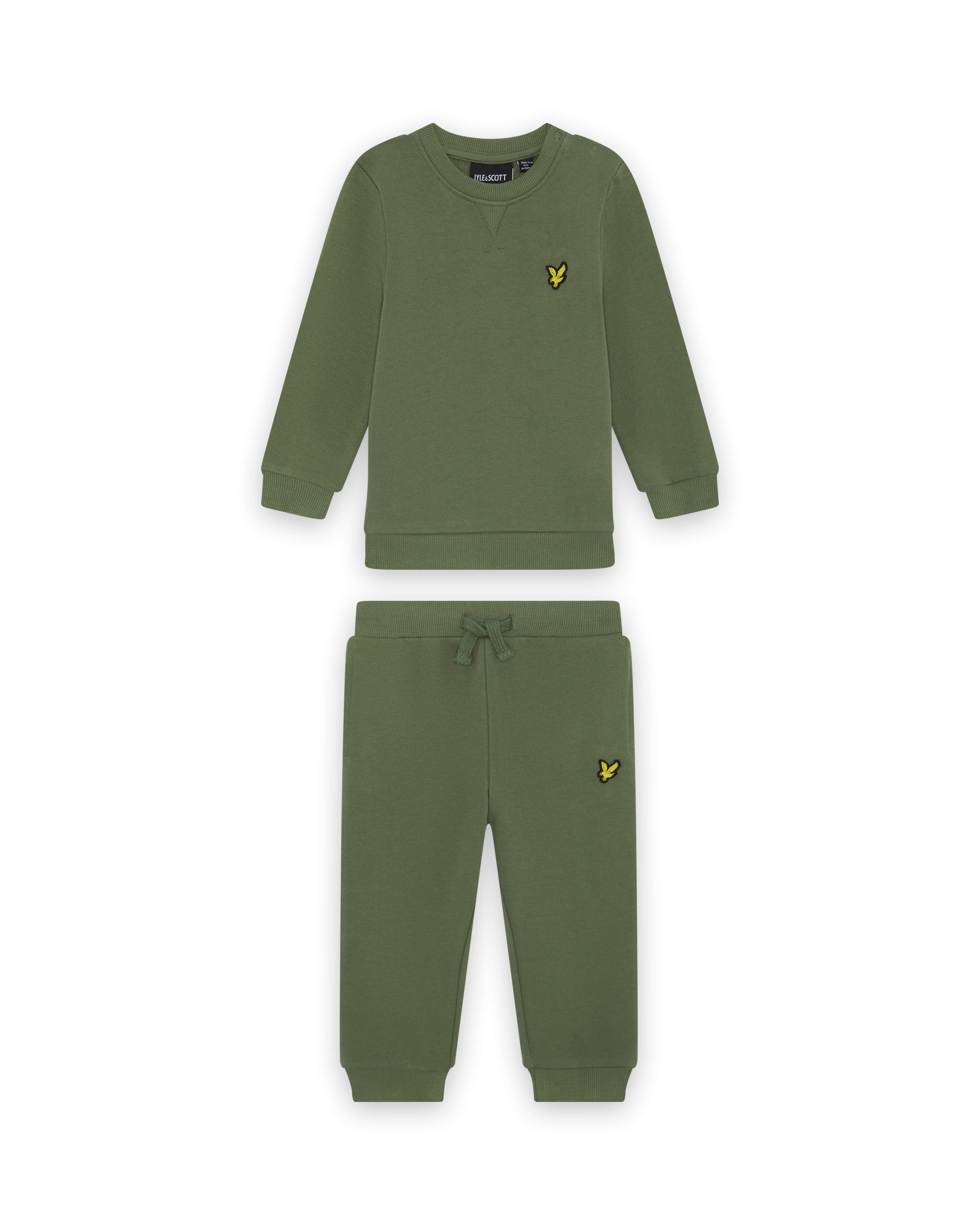 Lyle & Scott baby jogger set olive