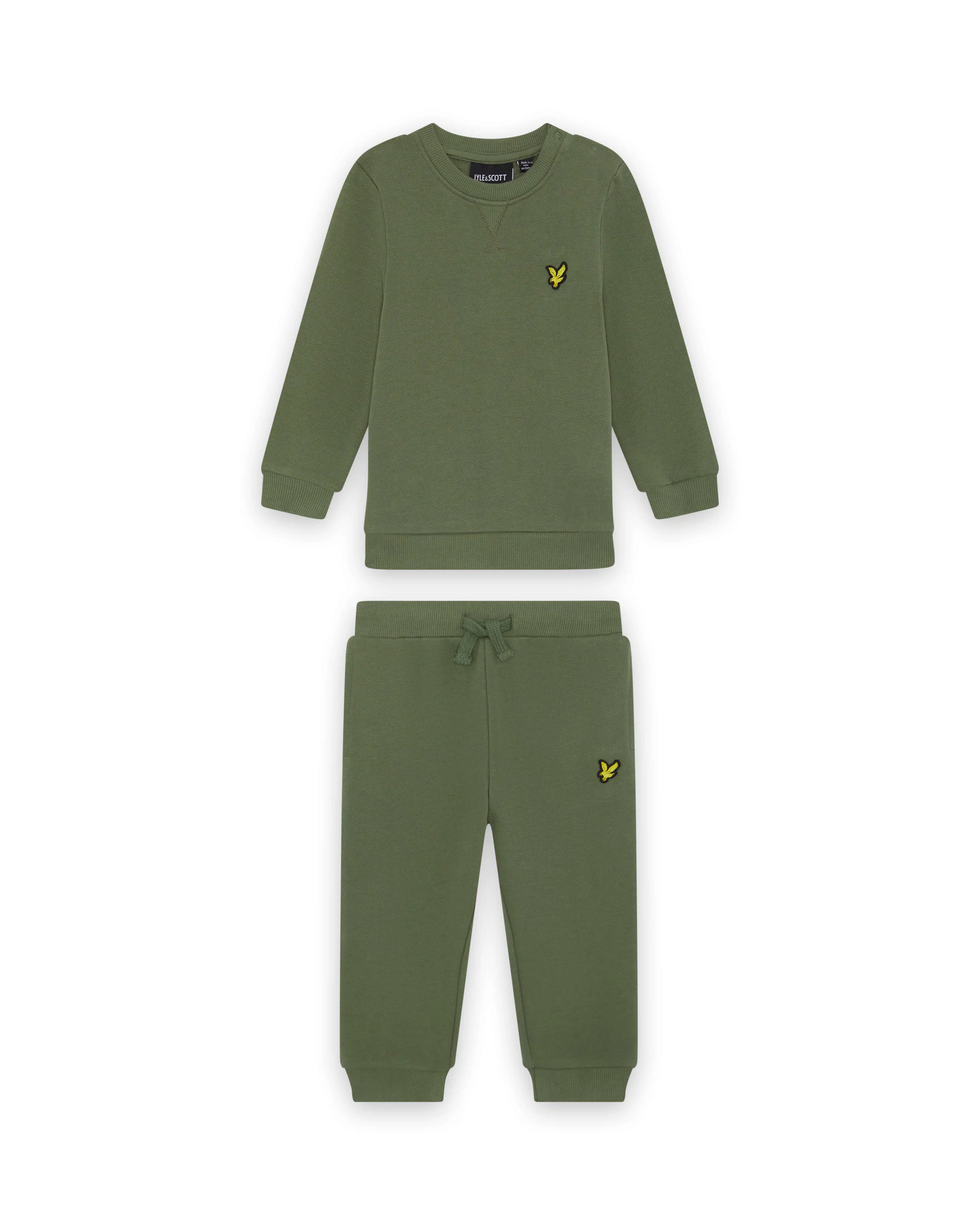 Lyle & Scott baby jogger set olive