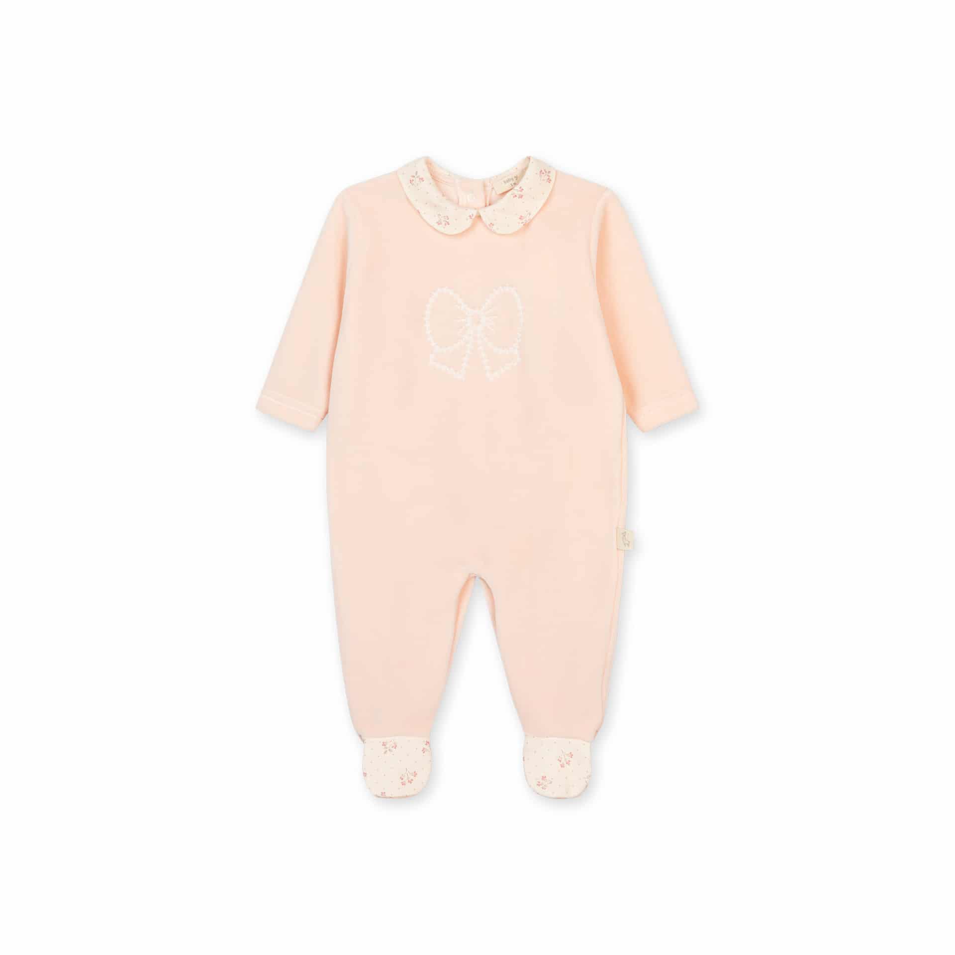 Baby gi boxpak velour winter garden peach
