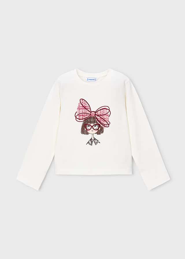 Mayoral kids girls shirt 4034 crudo