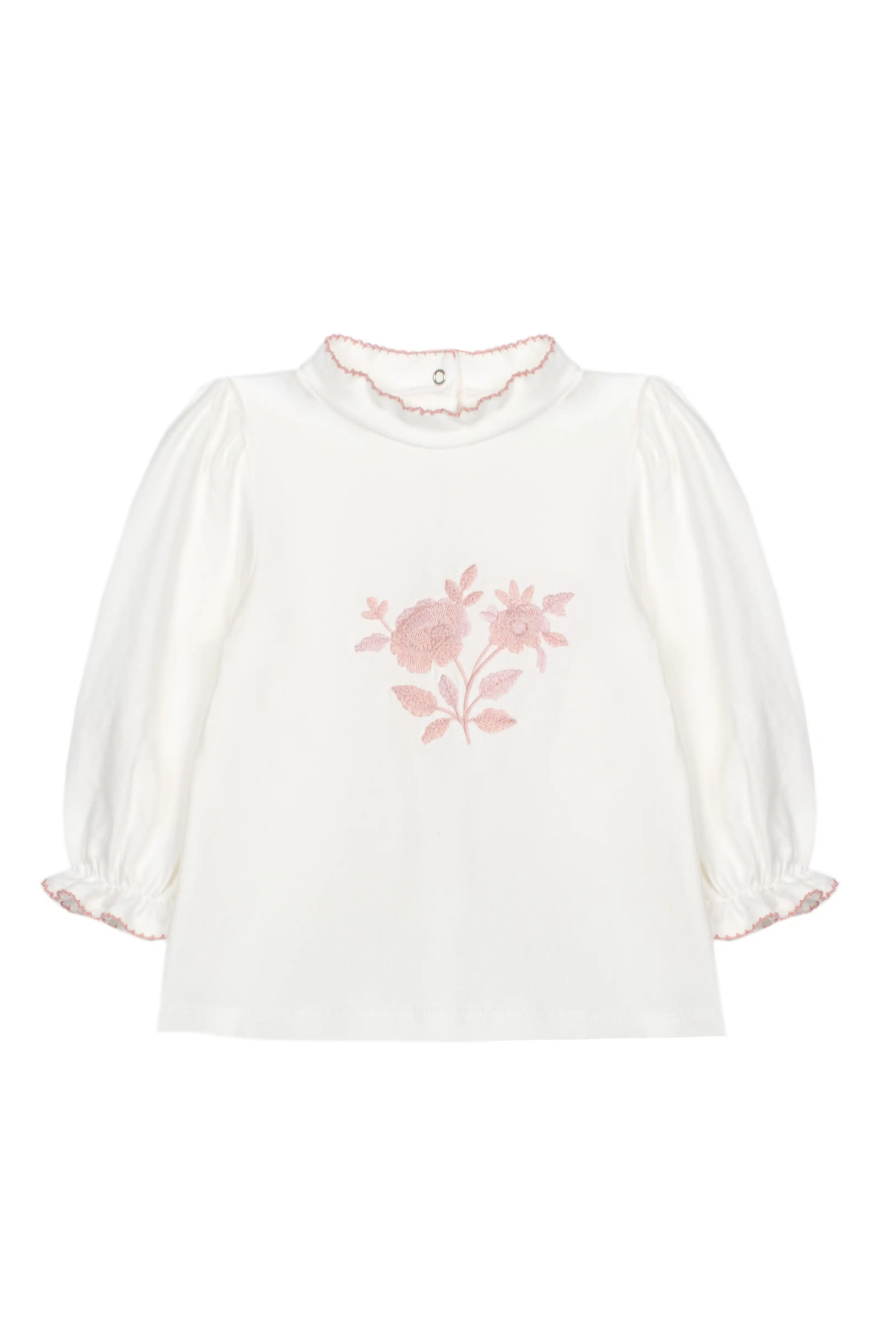 Patachou girls shirt 33211 ecru/roze