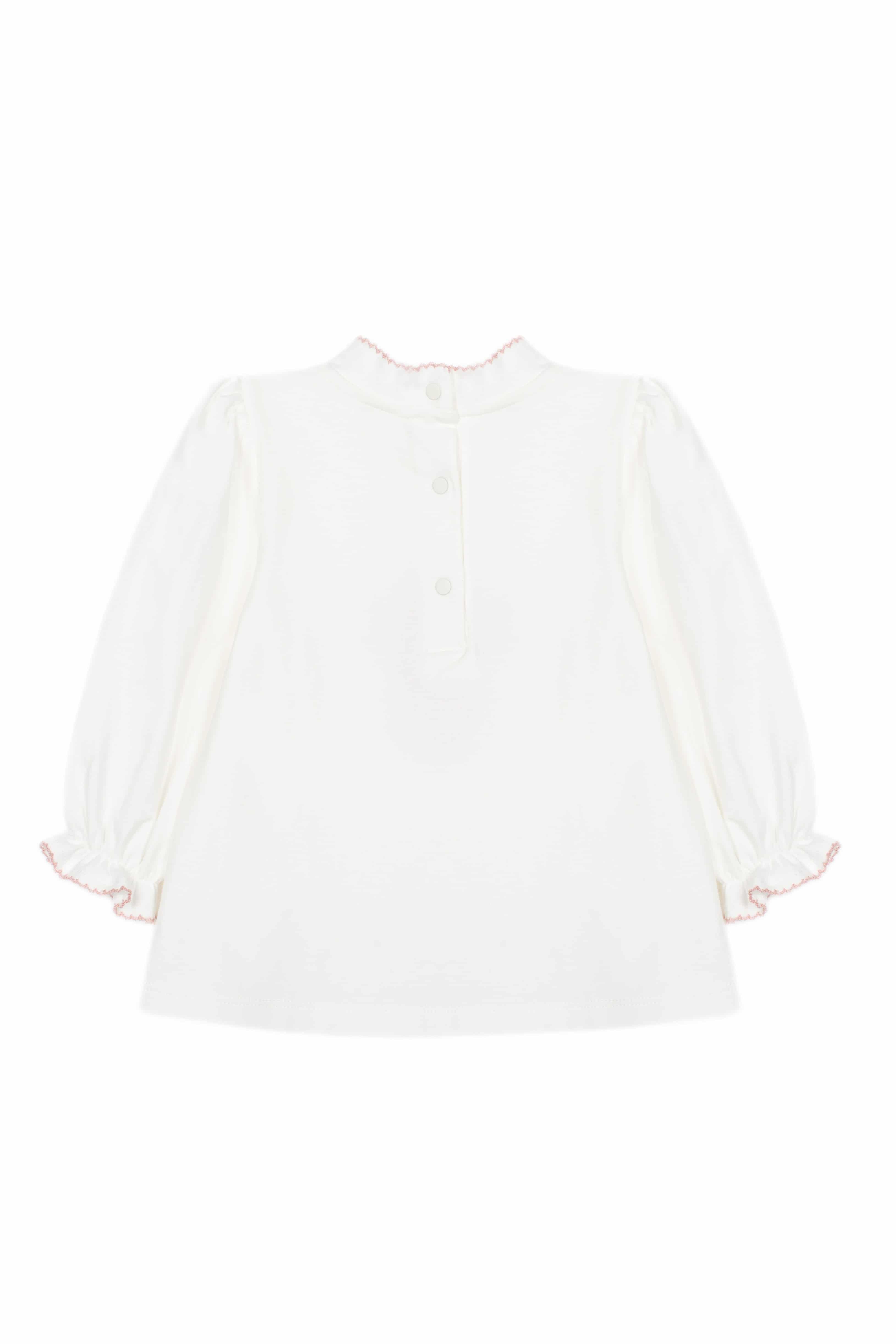 Patachou girls shirt 33211 ecru/roze - Afbeelding 2