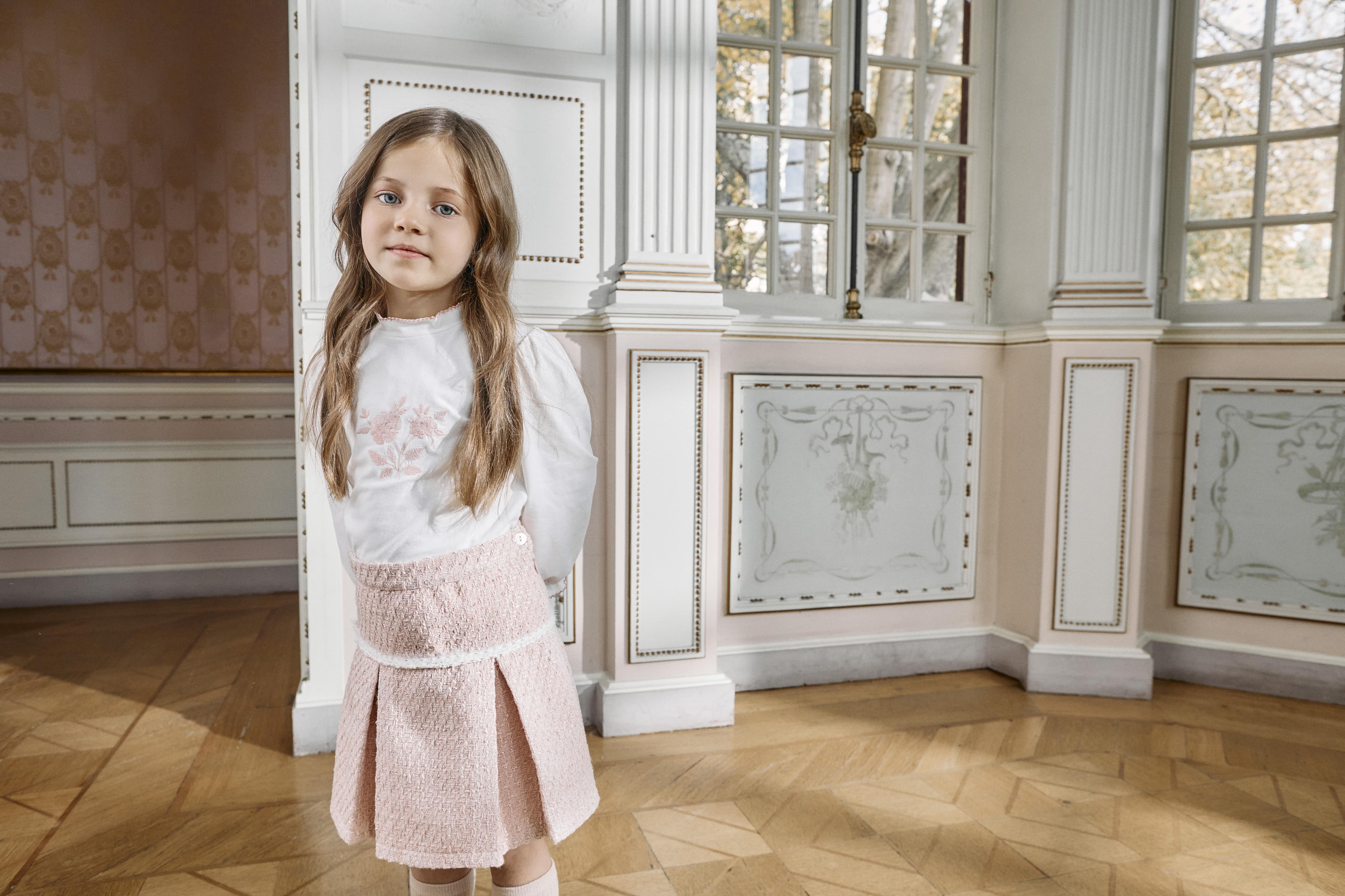 Patachou girls shirt 33211 ecru/roze - Afbeelding 3