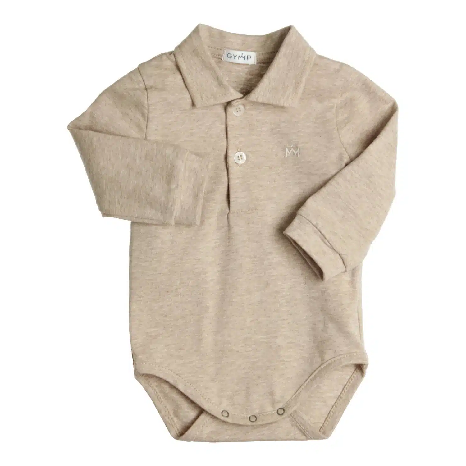 Gymp boys polo romper 6576 beige