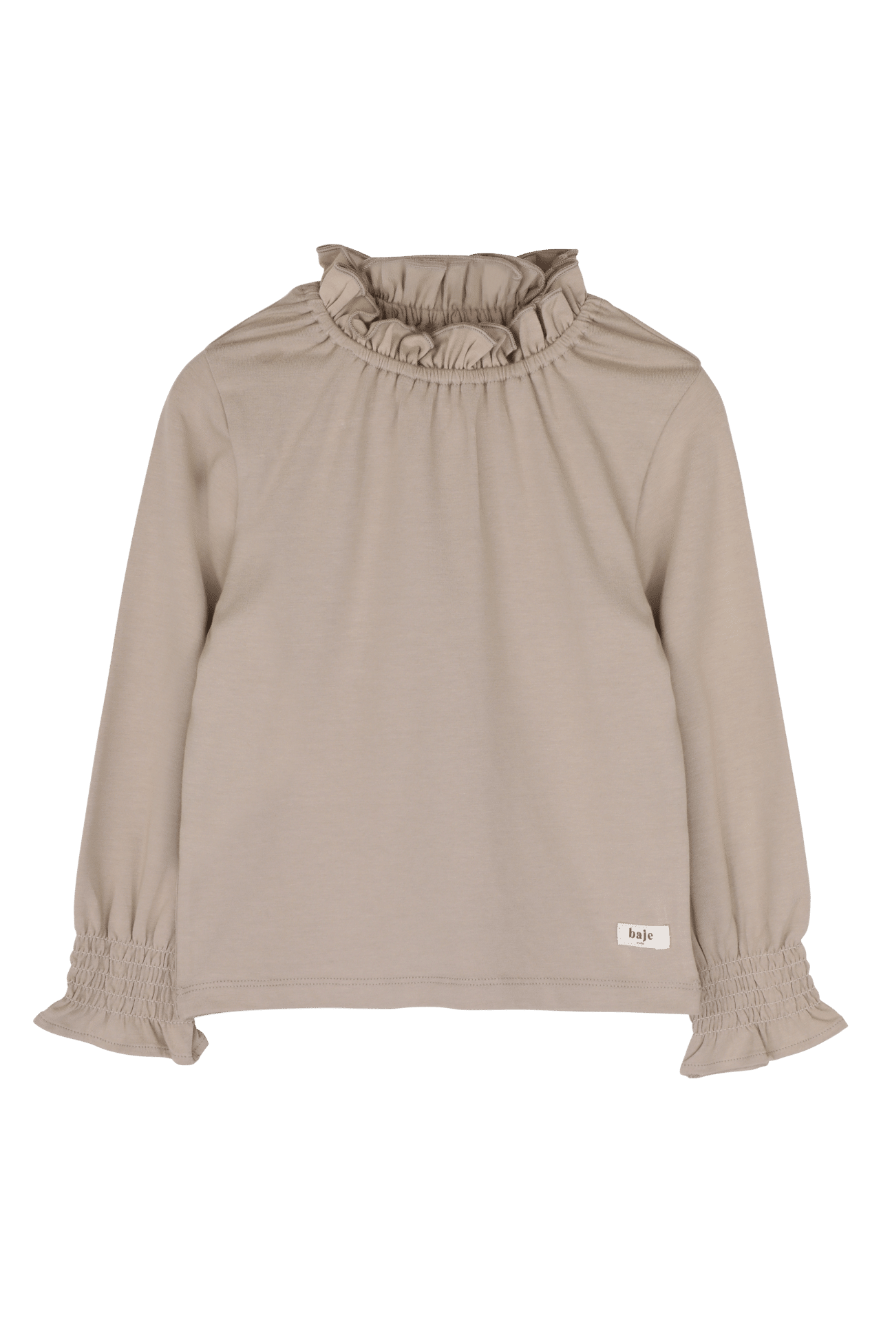 Baje girls shirt Healy taupe light