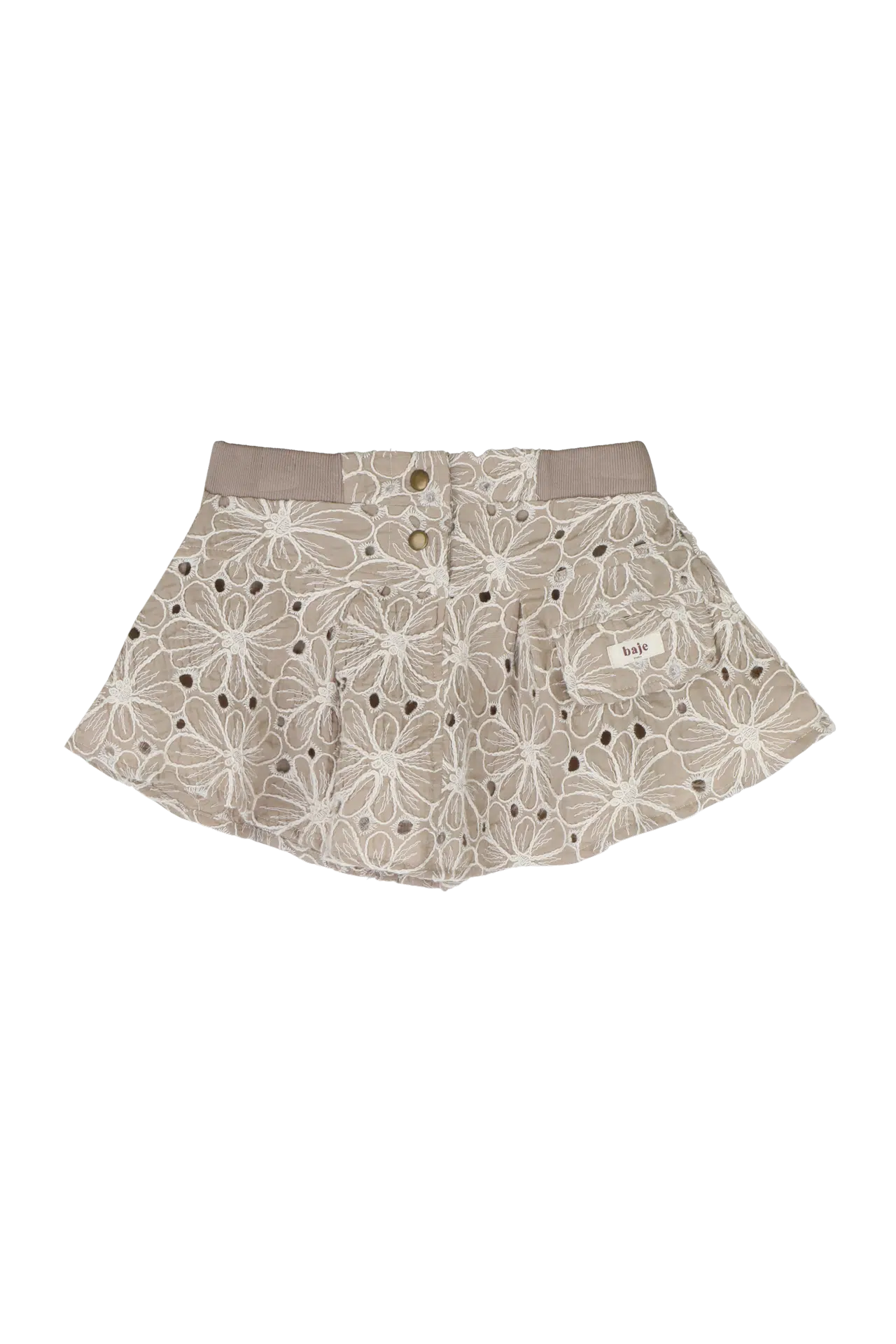 Baje girls rokje Loue taupe light
