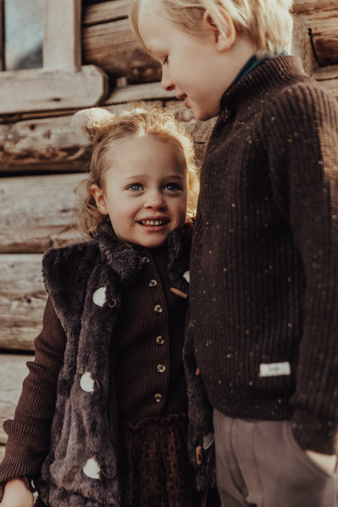 Baje girls gilet Meddox brown choco - Afbeelding 2