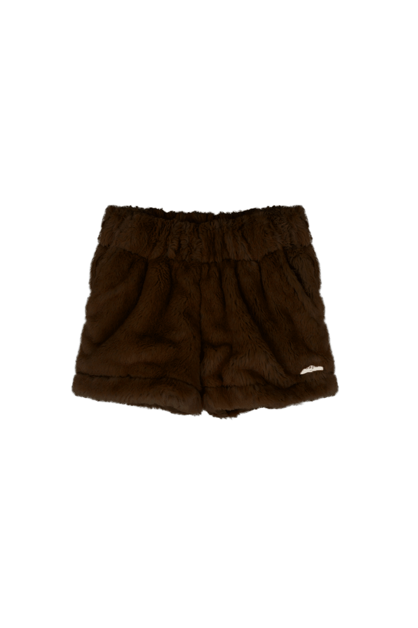 Baje girls short fur Joley brown choco