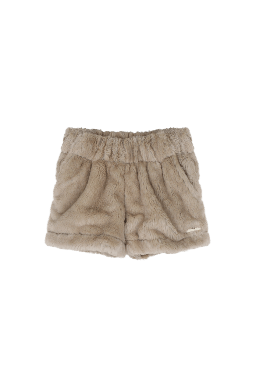 Baje girls short fur Joley taupe light