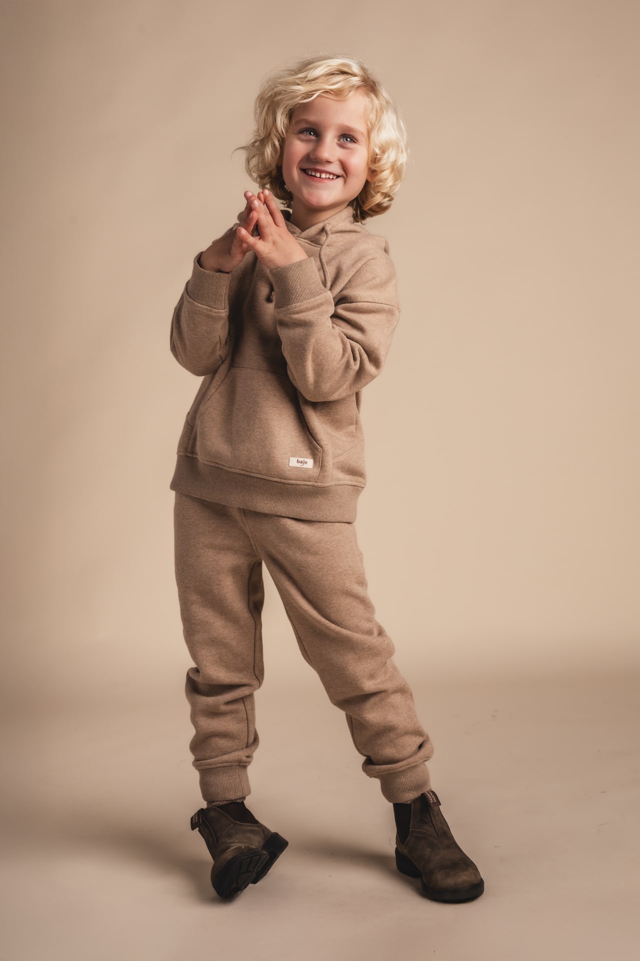 Baje boys sweater Moose taupe - Afbeelding 2