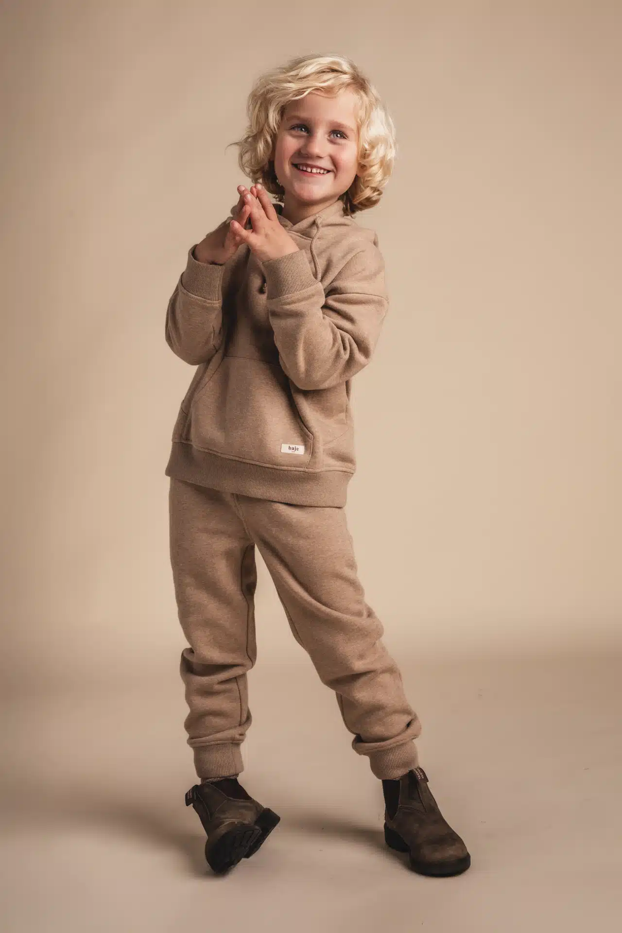 Baje boys sweater Moose taupe - Afbeelding 2