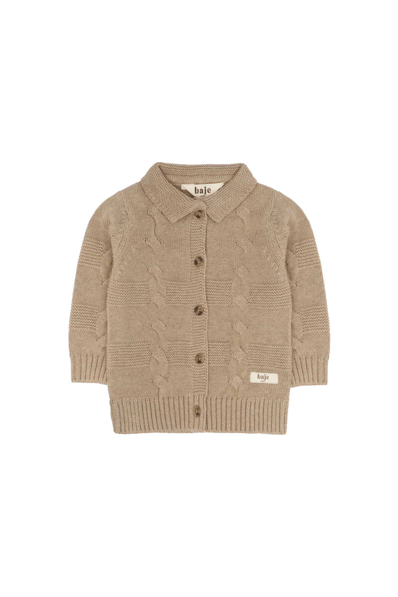 Baje boys baby vest Noan taupe
