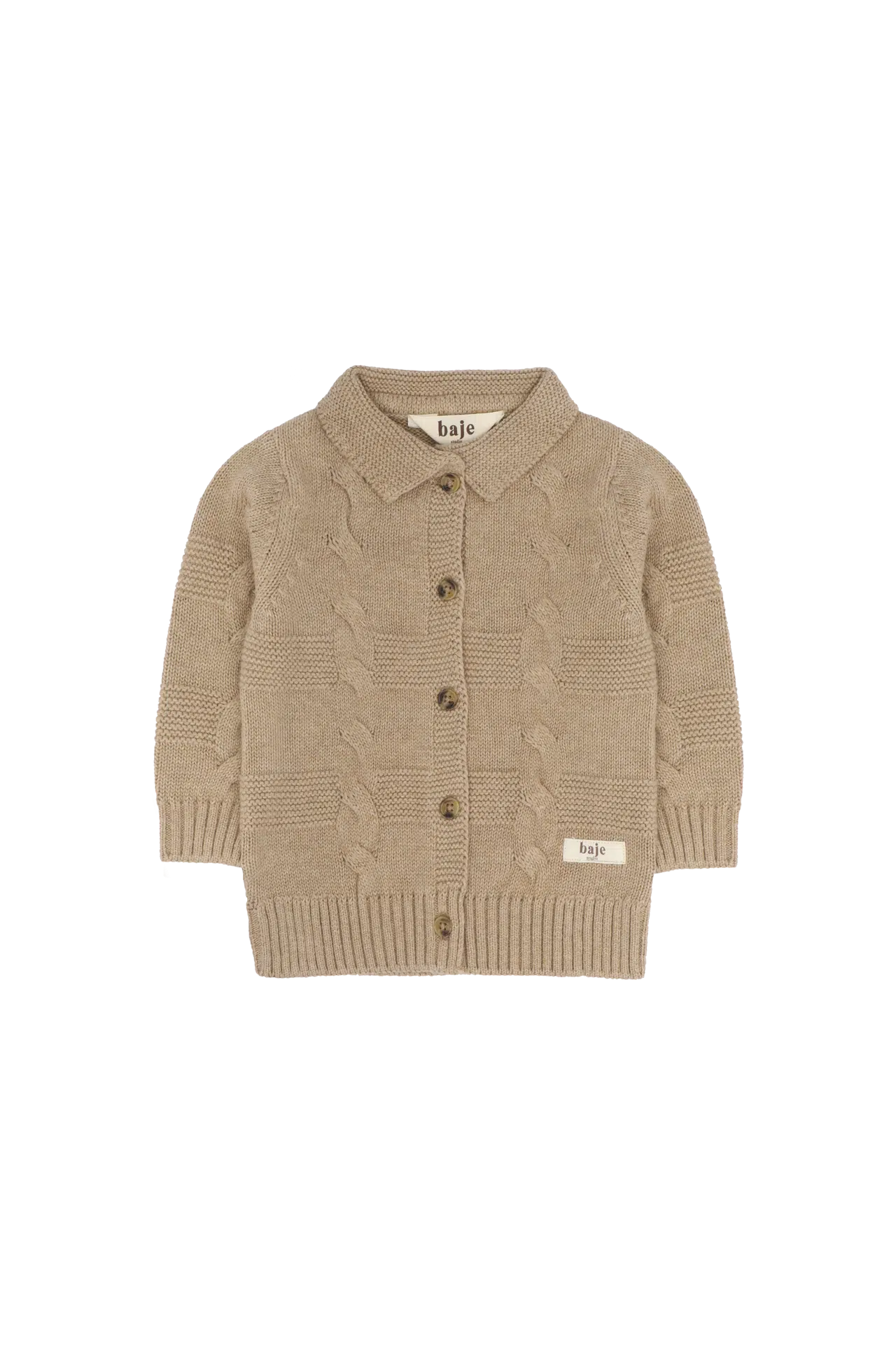 Baje boys baby vest Noan taupe