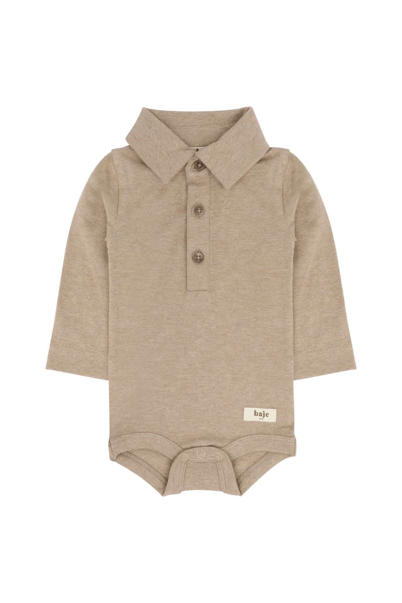 Baje boys baby romper Sion taupe